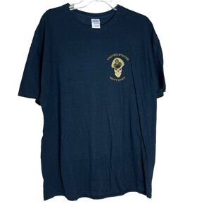 U.S Navy Chief Men's Blue T-Shirt Size XL 100% Cotton